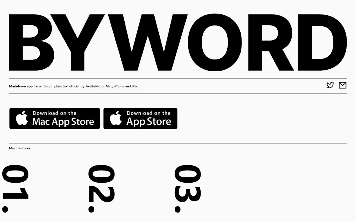 Captura de Byword