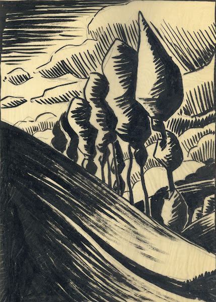 Landschap in inkt