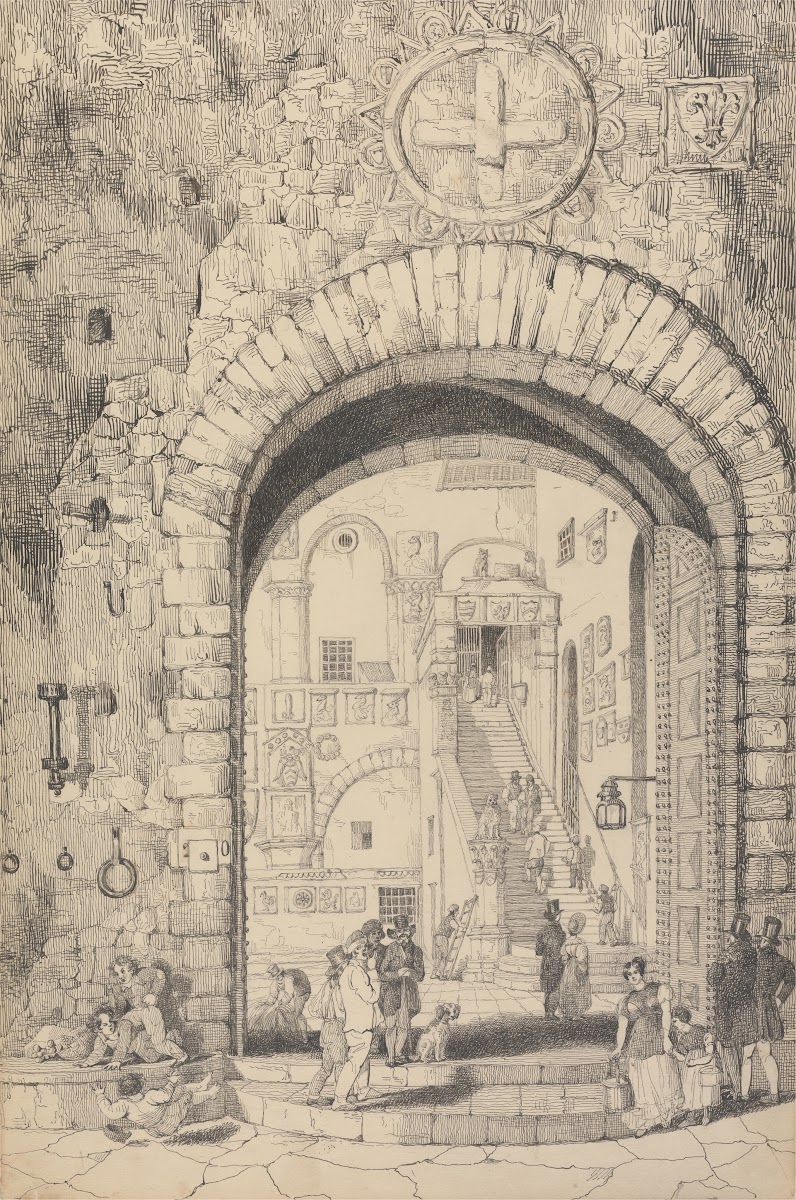 Entrance to the Barqello Florence 1842