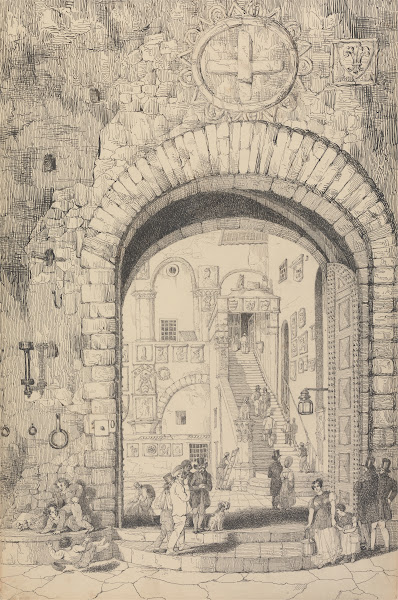 Entrance to the Barqello Florence 1842