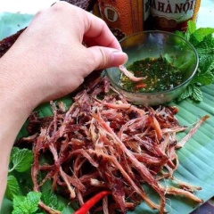 thịt trâu gác bếp