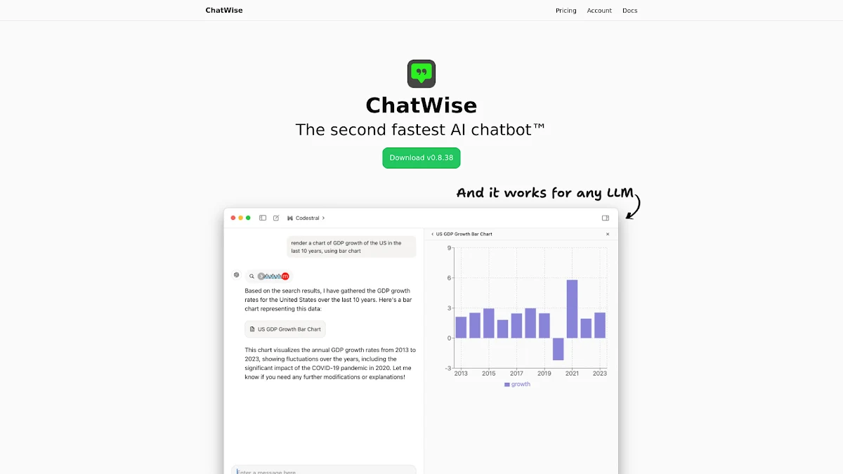 Captura de ChatWise