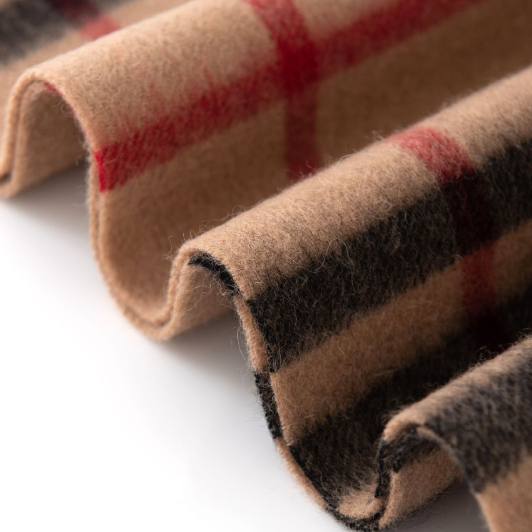 Checked wool scarf, 100% wool