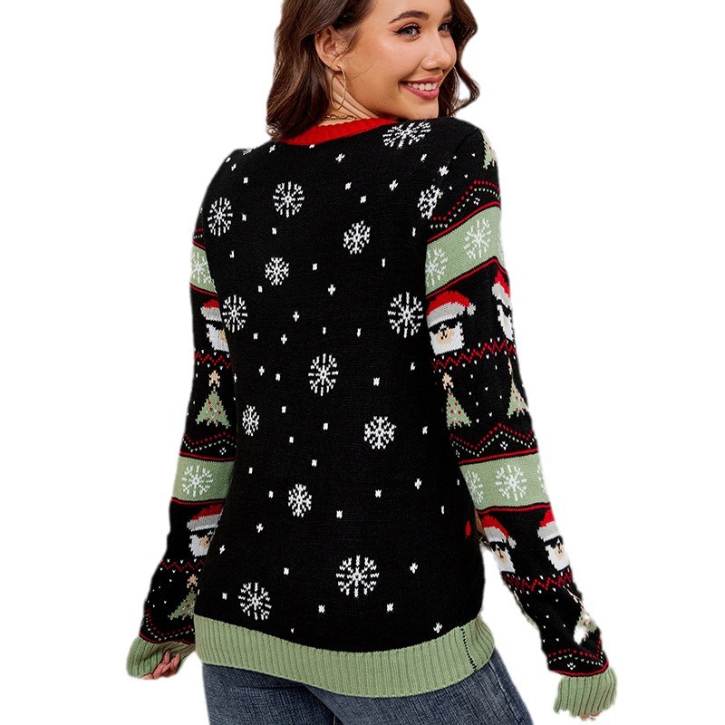 Christmas Knit Sweater with LED Light Effects