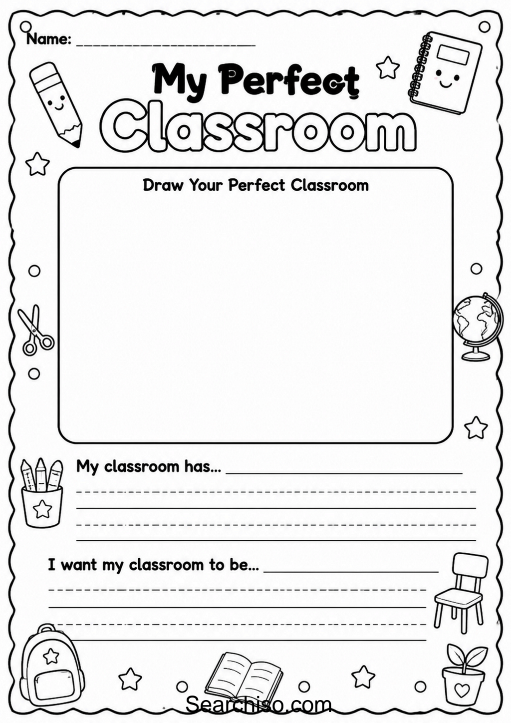 My Perfect Classroom Writing Worksheet