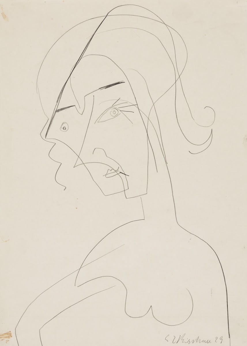Half length figure of a woman 1929