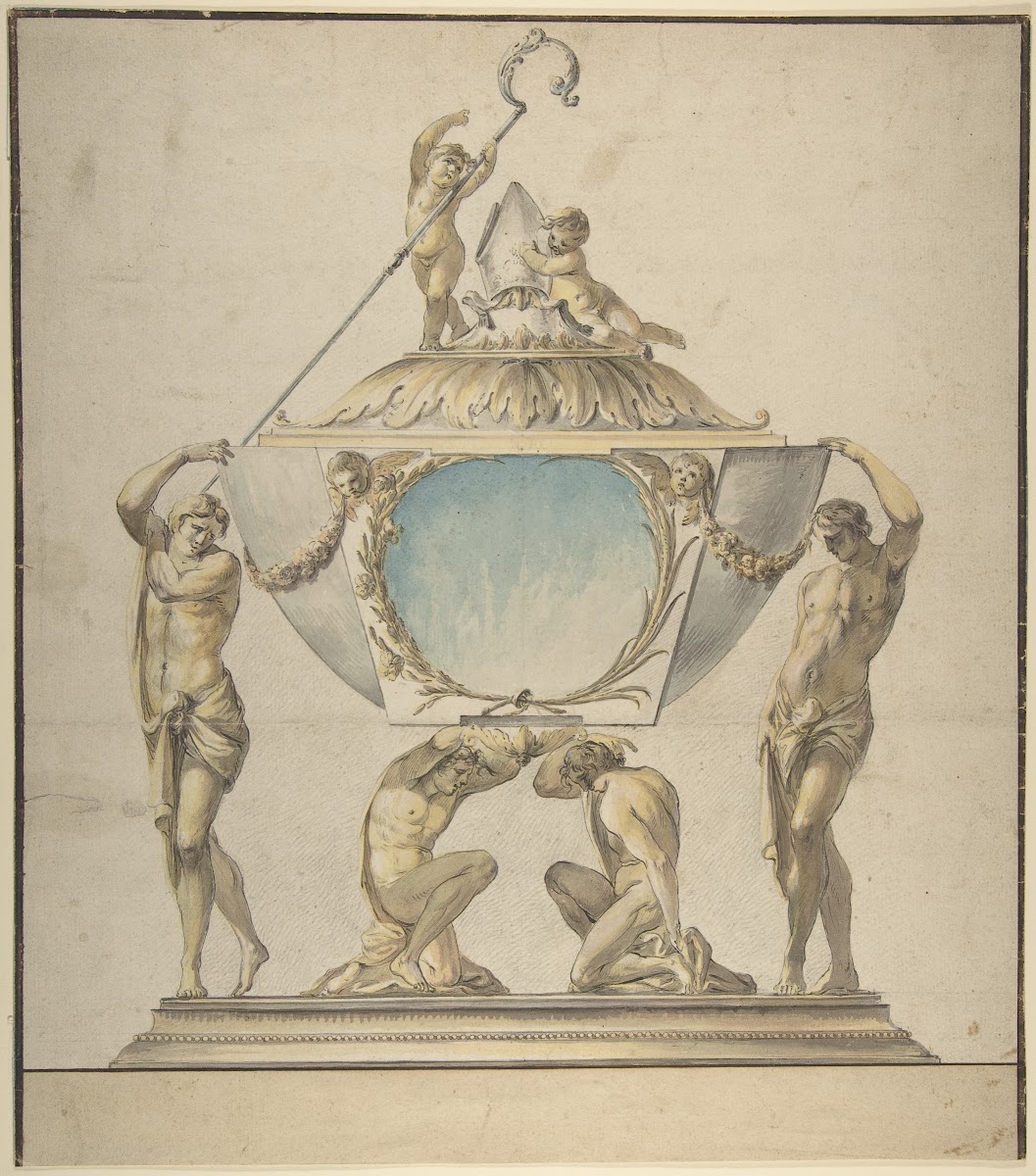 Design For A Gold And Silver Bishops Reliquary Late 18th Century