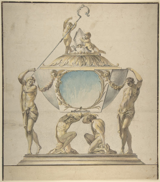 Design For A Gold And Silver Bishops Reliquary Late 18th Century