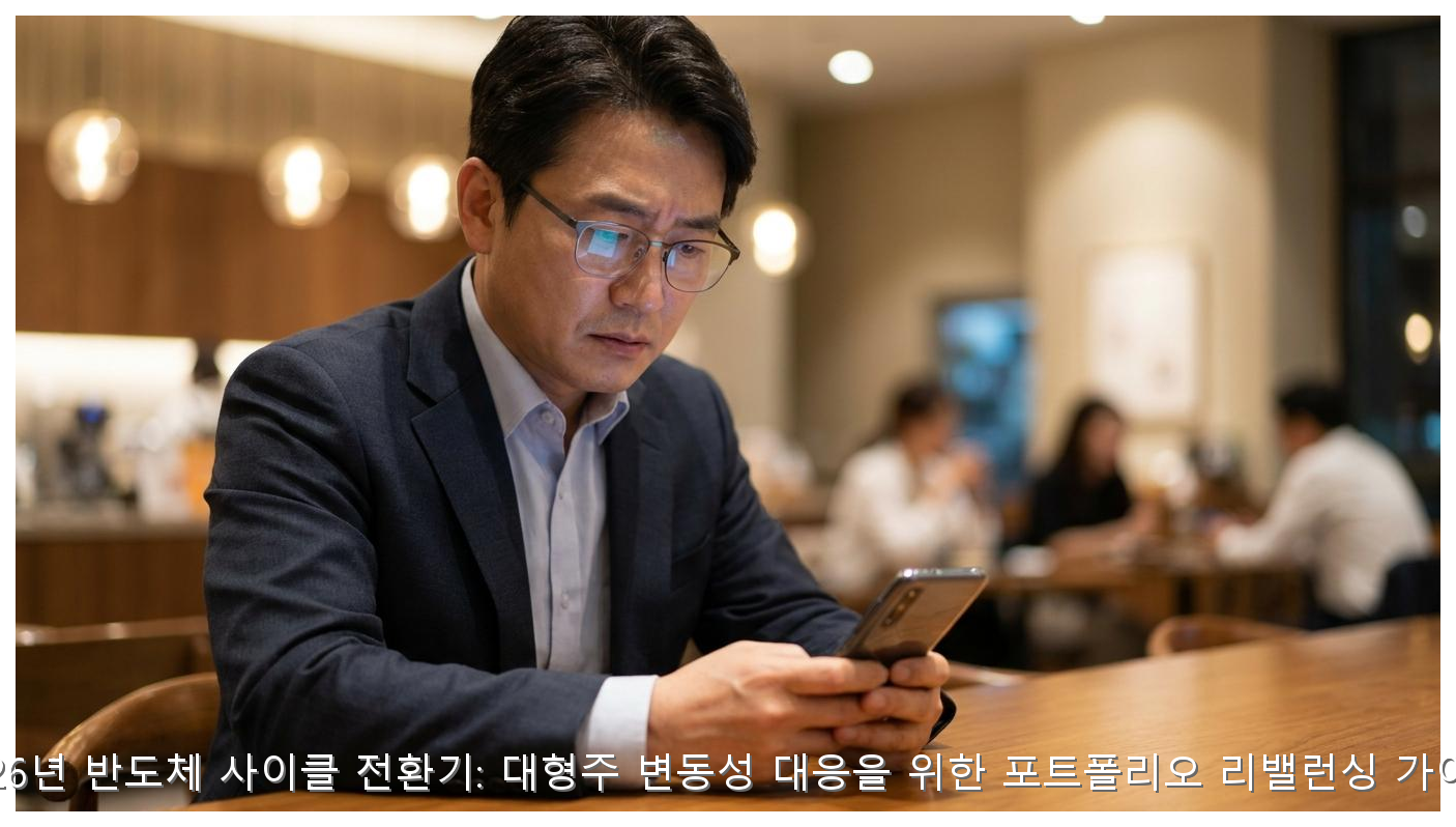2026년 반도체 사이클 전환기: 대형주 변동성 대응을 위한 포트폴리오 리밸런싱 가이드 핵심 안내 및 분석 인포그래픽 (2)