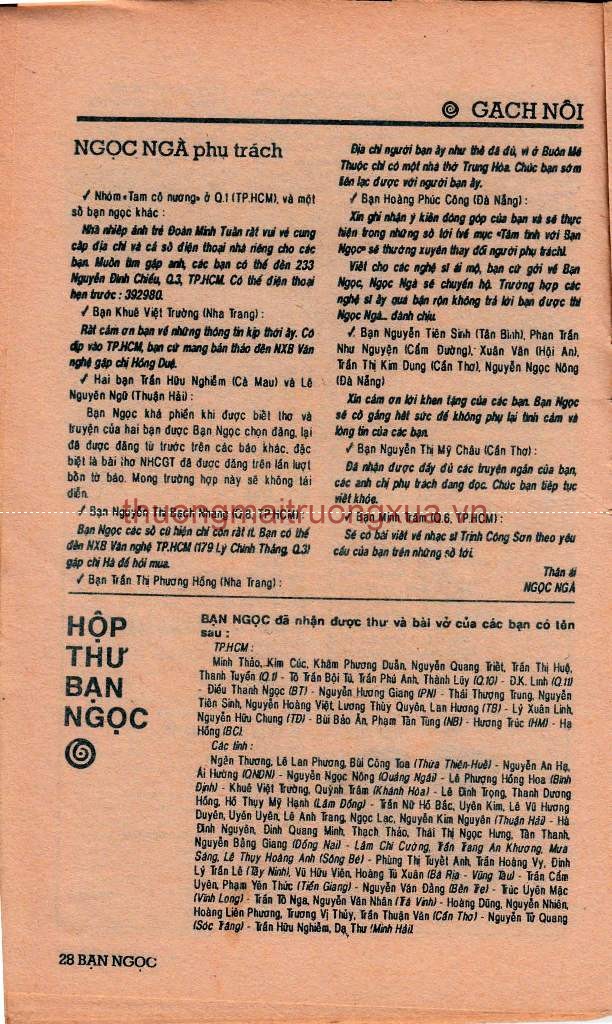 Tập san thơ văn : Bạn ngọc (số 7 - 1992) - Trang 26