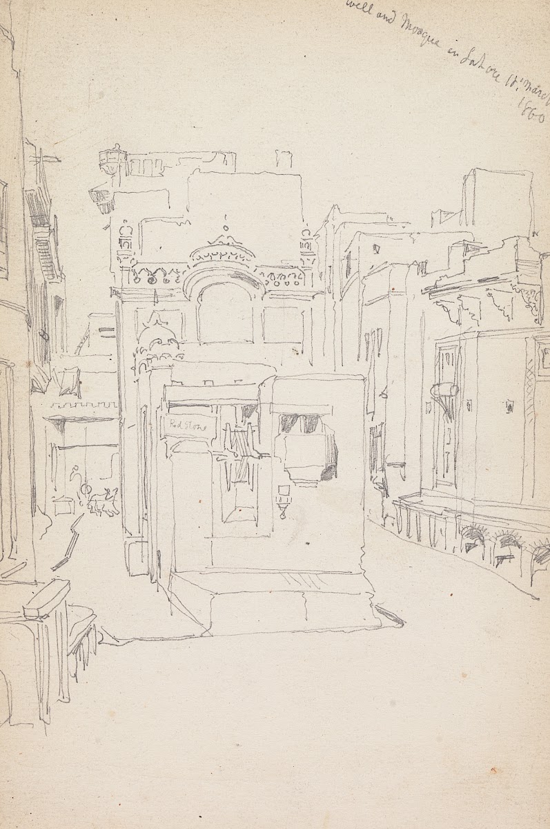 Well and Mosque in Lahore 18 March 1860