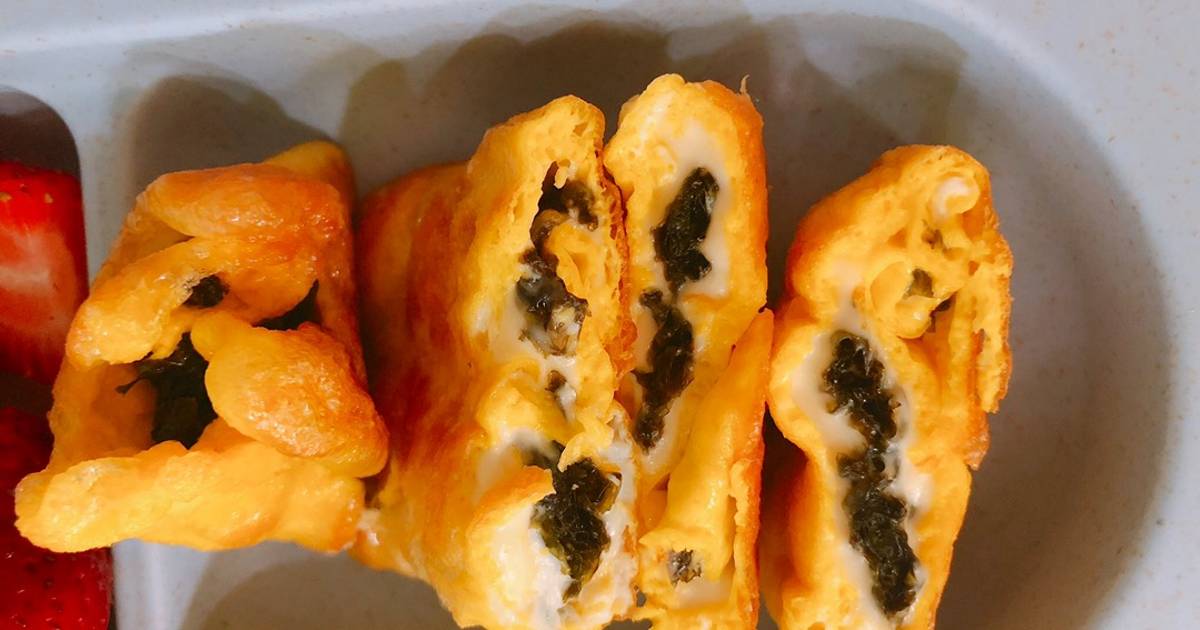 Trứng cuộn phomai rong biển