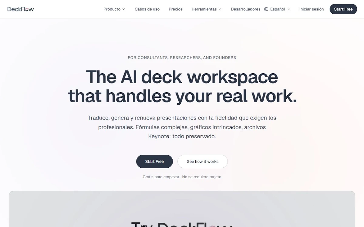 Captura de DeckFlow PPT Translator