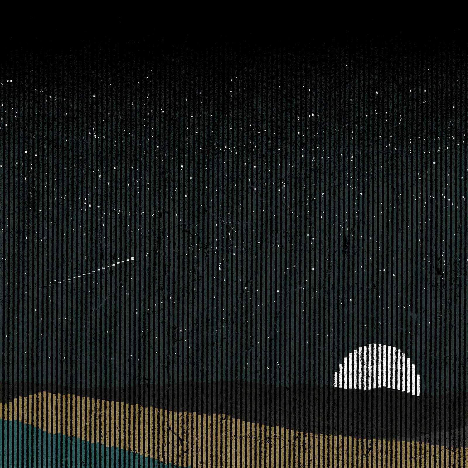 Download Nightscape, Stars, Landscape, Minimalist 2K iPhone
