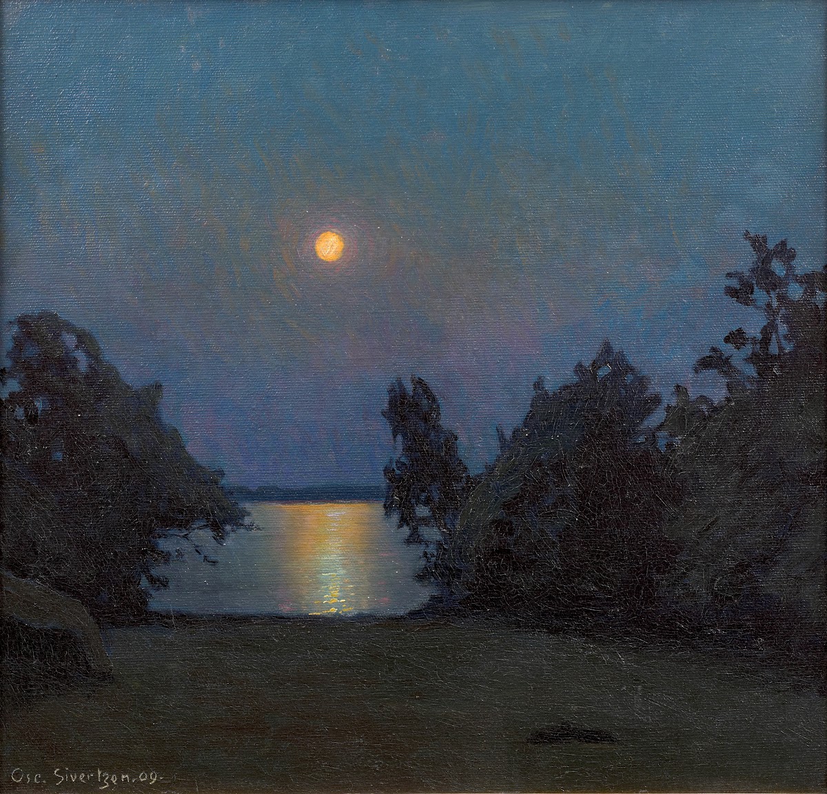 Effet De Lune Sur Un Fjord 1909
