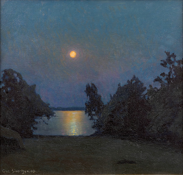 Effet De Lune Sur Un Fjord 1909