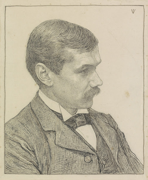 Portret van de schrijver Frederik Willem van Eeden 1874   1925