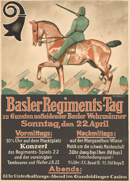 Basler Regiments Tag  Zu Gunsten Notleidender Basler WehrmäNner 1917