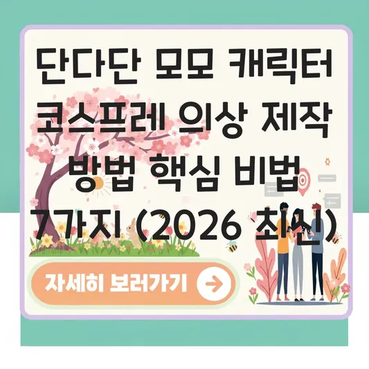 단다단 모모 캐릭터 코스프레 의상 제작 방법