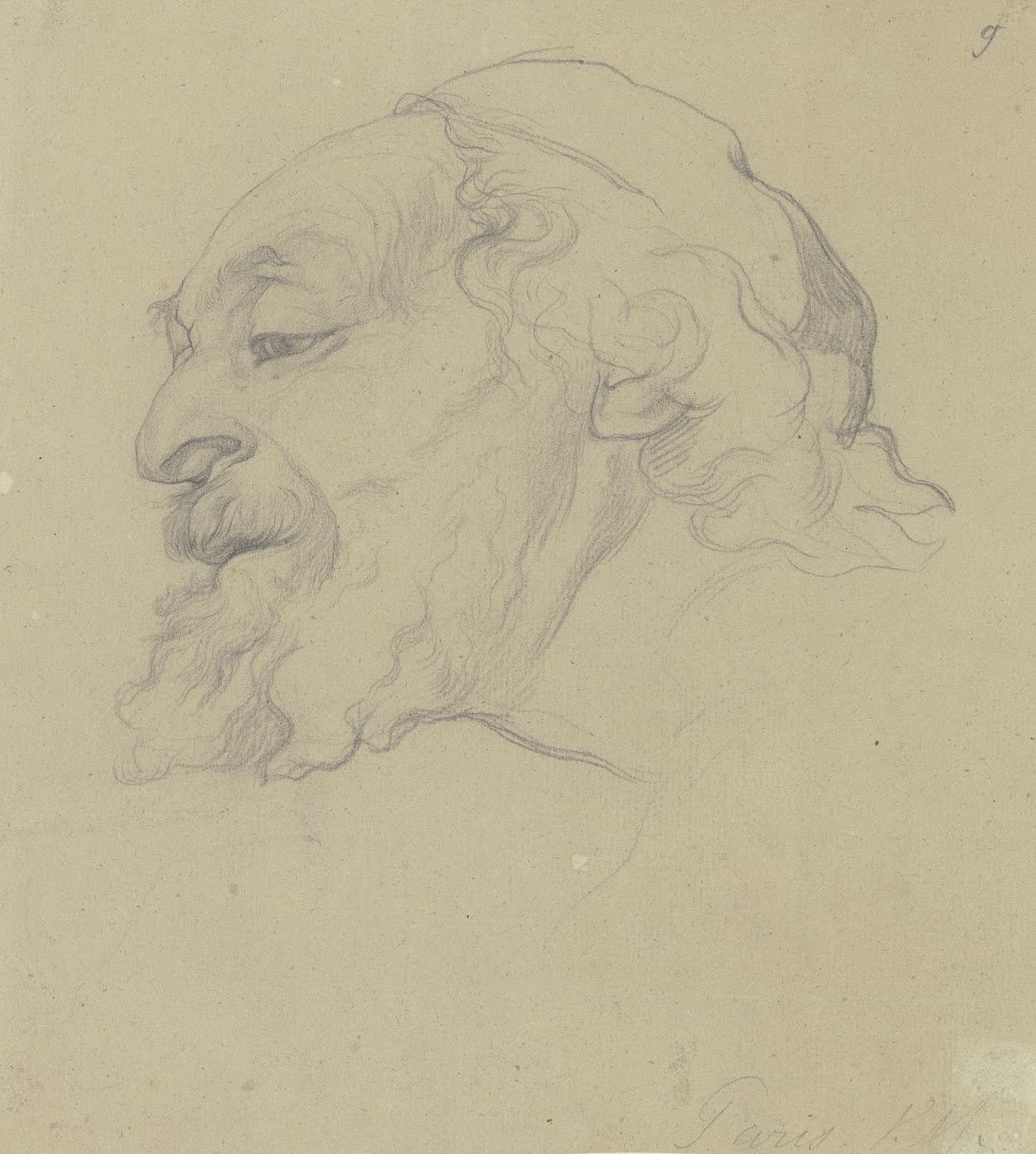 Kopf des Vaters aus dem Verlorenen Sohn ca 1850  1853