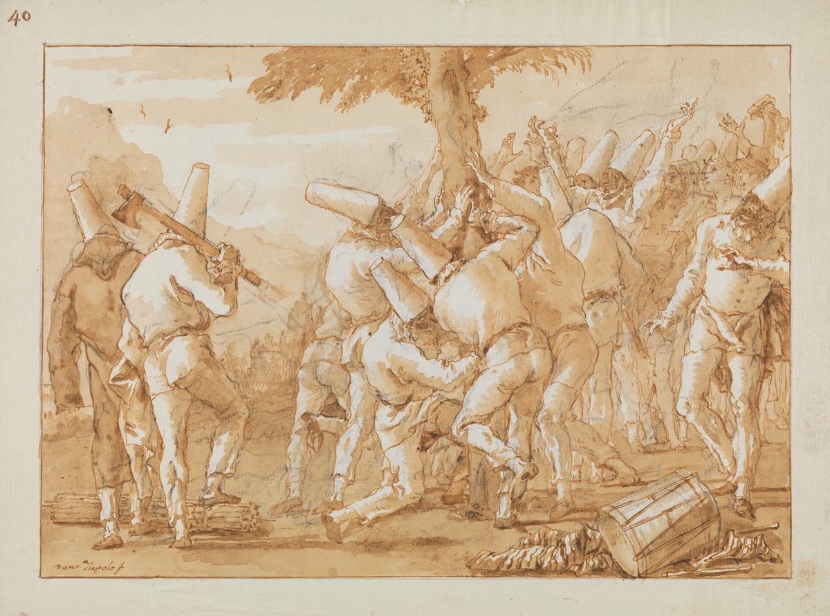 Punchinellos Felling or Planting a Tree late 18thearly 19th century
