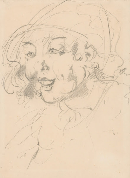 Vrouw met hoed en een kers in haar mond 1894   1945