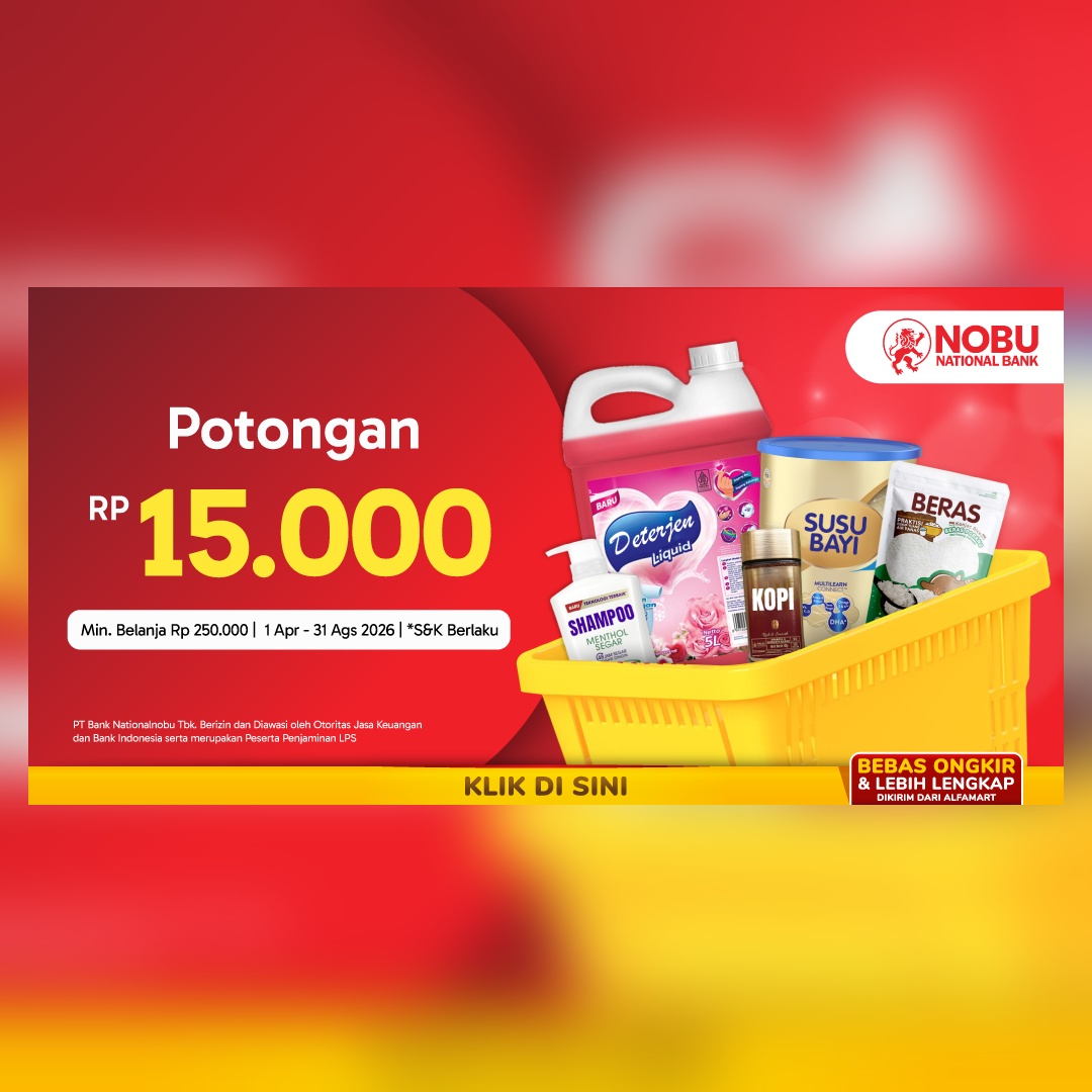 Nobu Debit Reguler 1 April - 31 Agustus 2026