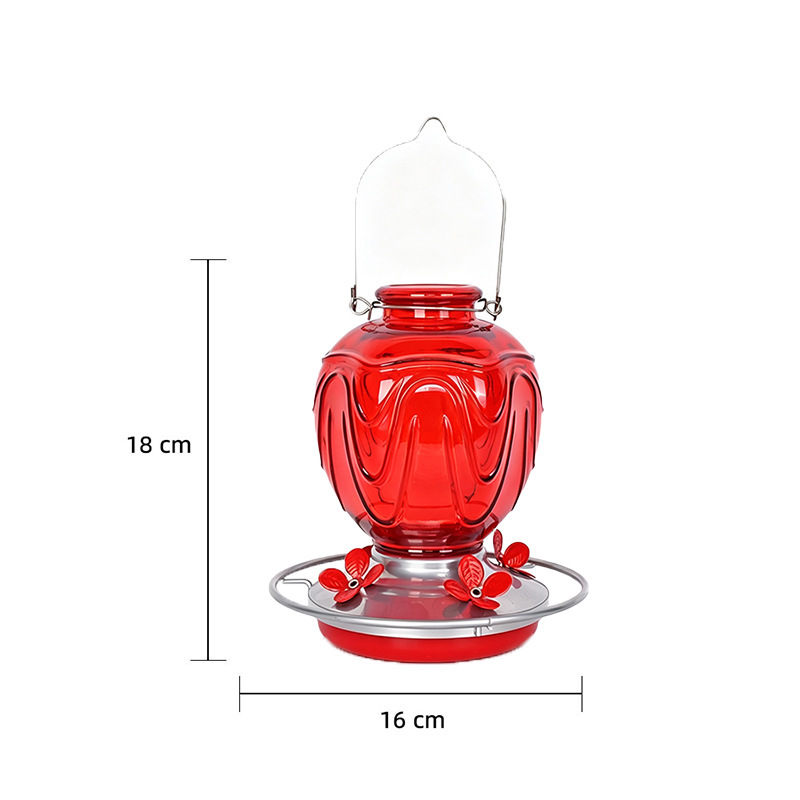 Hanging Glass Bird Bath for Hummingbirds and Birds