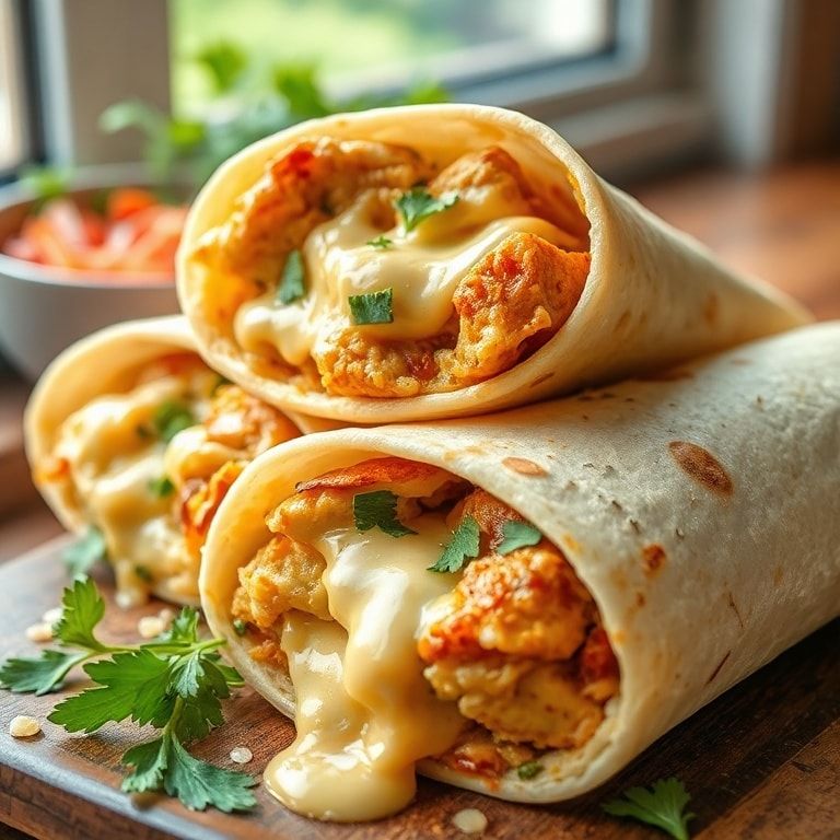 Easy Cheesy Garlic Chicken Wraps for Quick Dinner – 30-Minute Comfort Food