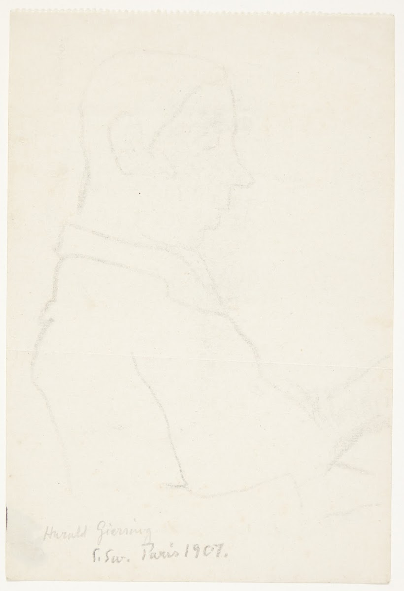 Portræt af maleren Sigurd Swane siddende 1907