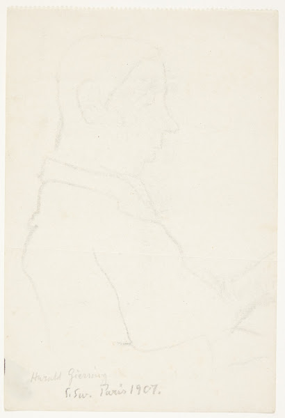 Portræt af maleren Sigurd Swane siddende 1907