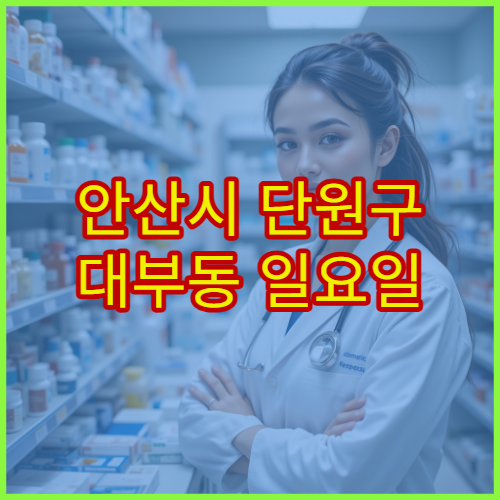 안산시 단원구 대부동 일요일 약국 영업 여부 확인 및 문 연 약국 찾기