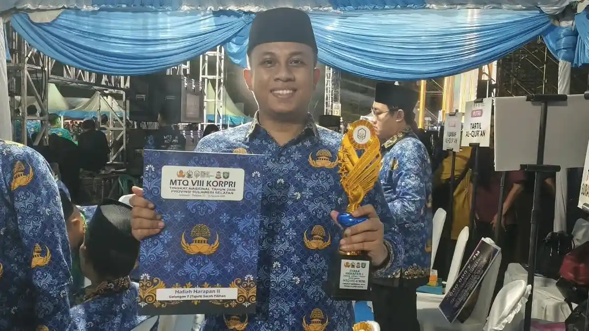 Suasana penutupan MTQ VIII Korpri Nasional 2026 di Alun-alun Lapangan Citra Mas, Kabupaten Pangkep.