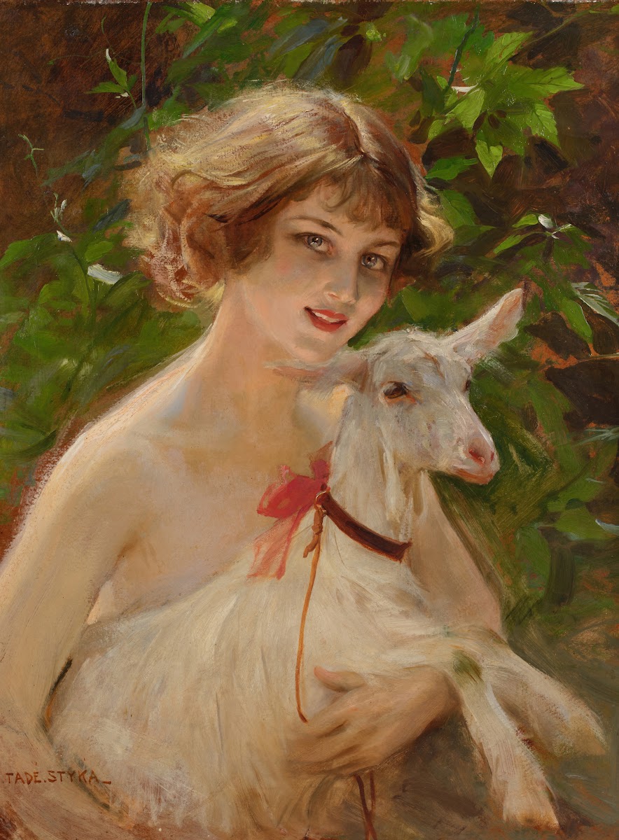 Girl With Goat