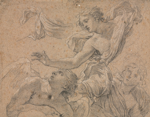 Studies Of Angels Recto 1655 1660