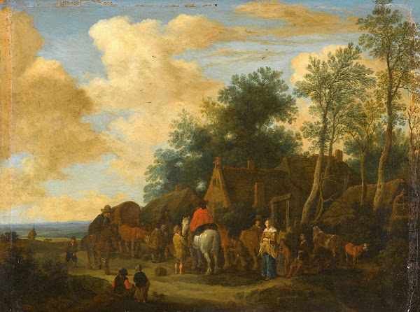 Halting at a roadside Inn 1657