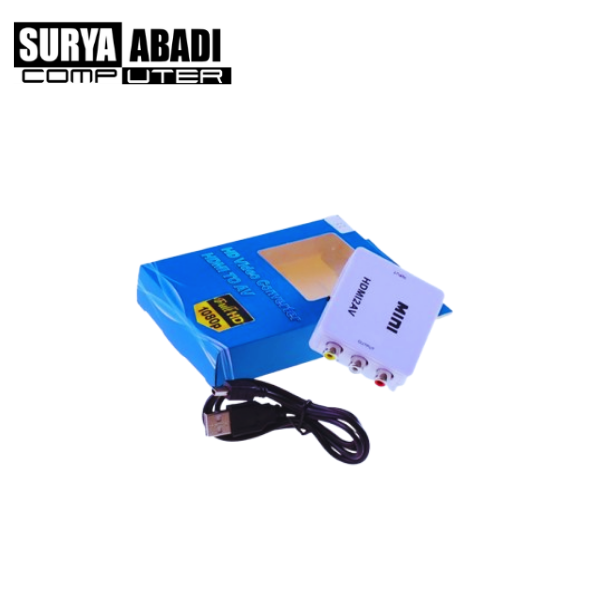 Converter AV TO HDMI Box Biru