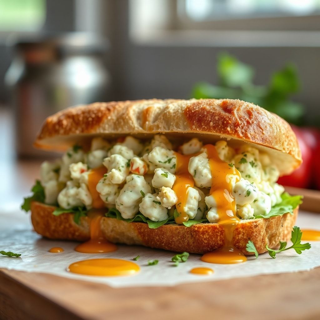 Quick Cottage Cheese Egg Salad Sandwich – Easy 15-Minute Lunch finished