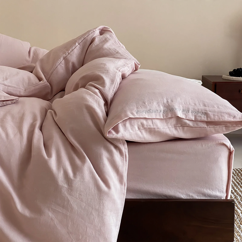 Double-layer Cotton Muslin Bedding Set