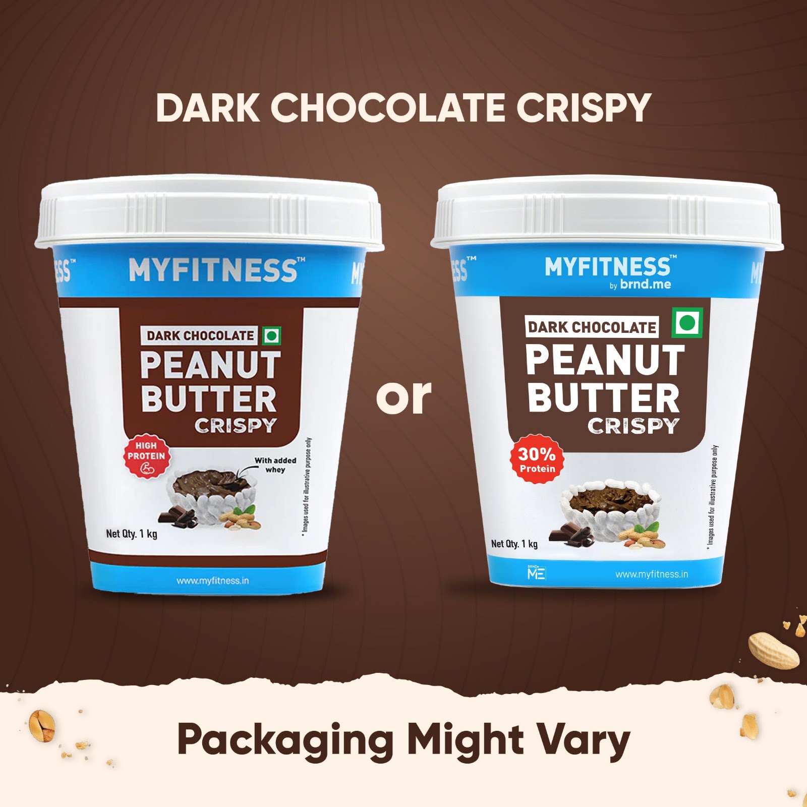 MyFitness Peanut Butter - Dark Chocolate — Crispy, 510 g