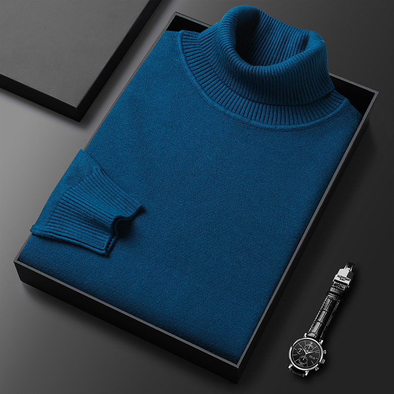 Men's Turtleneck Sweater, fitted, knitted