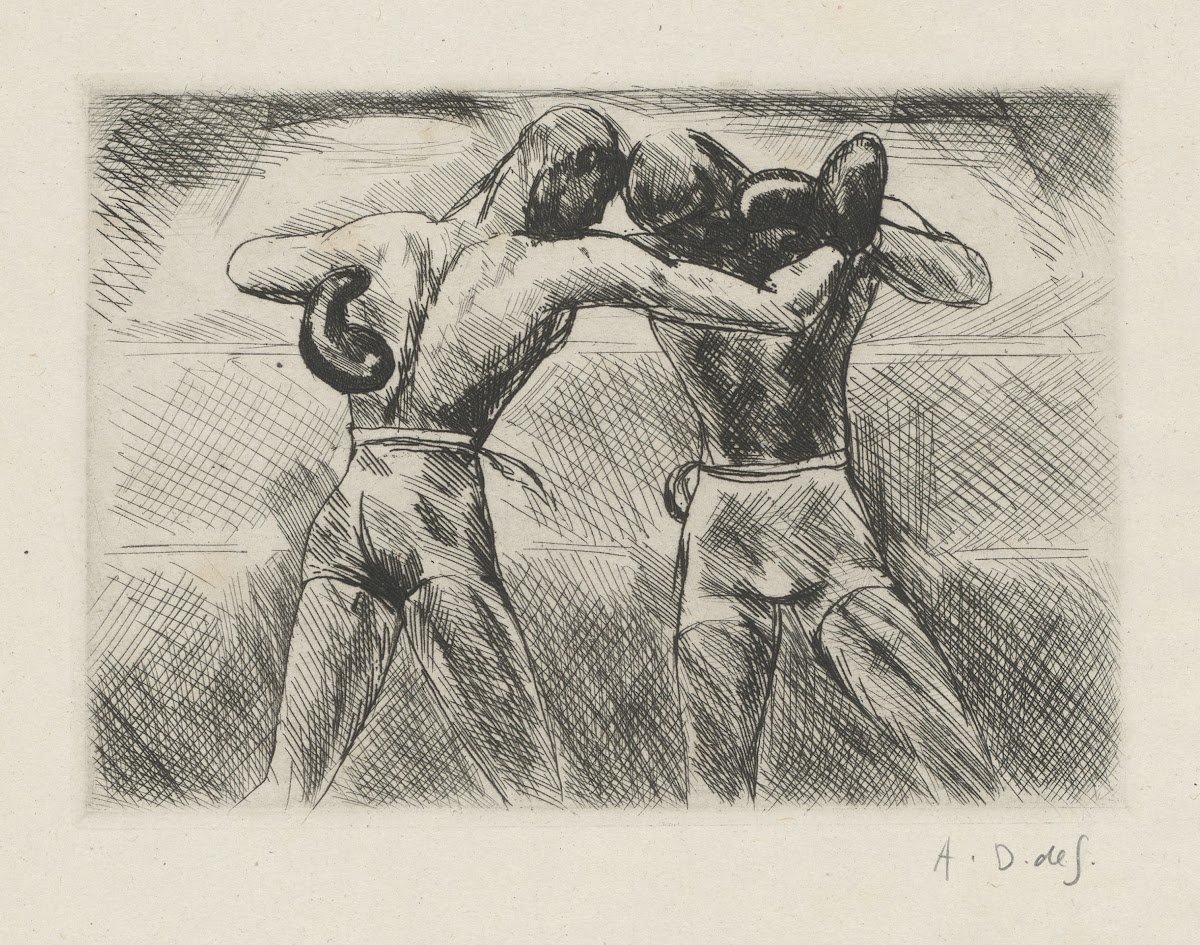 Tableau de la boxe illustré de 29 gravures à leau forte pl 12 1923