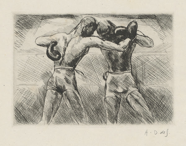 Tableau de la boxe illustré de 29 gravures à leau forte pl 12 1923