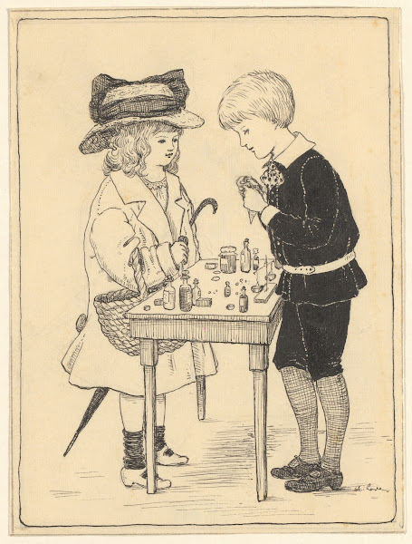 Rie en Jan spelen apotheekje