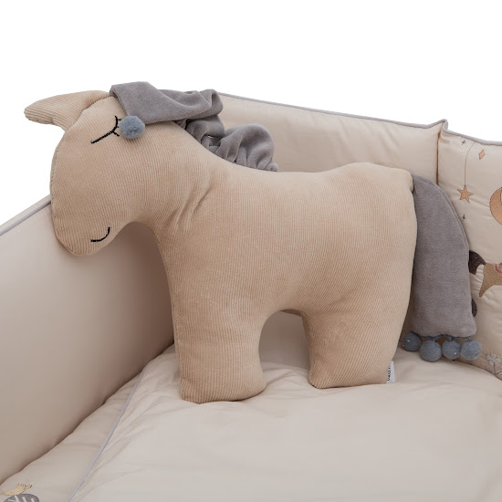 Бампер - подушка Twins Коник бежевий
