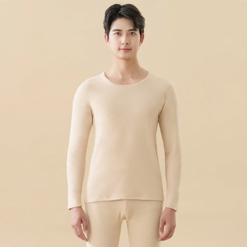 Men's Thermal Underwear Set, Thin, Crew Neck