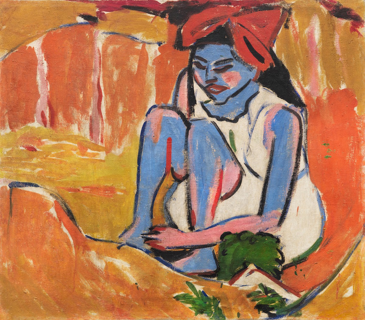 Das blaue Mädchen in der Sonne 1910