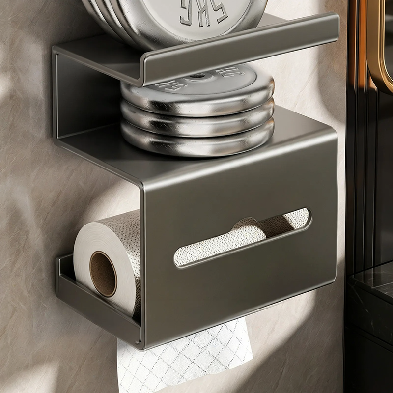 Wall-mounted paper towel dispenser, widened, silver