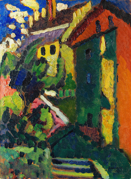 Treppe zum Schloss Murnau 1909