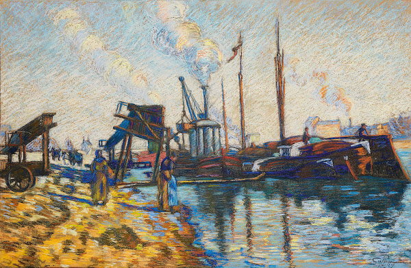 Quai de la Seine à Paris 1887